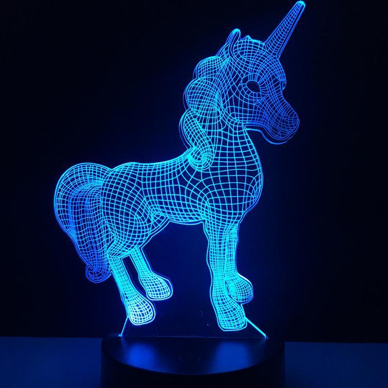Unicorn 3D LED Lamp Nightlight