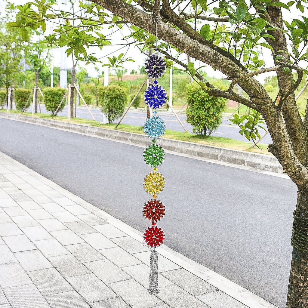 7 Chakra Muladhar Prism Crystal Sun Catcher
