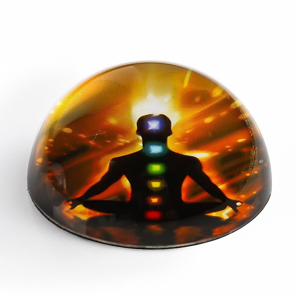 7  Chakra Healing Crystal Half Sphere