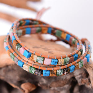 2 Strand Natural Agate Friendship Bracelets