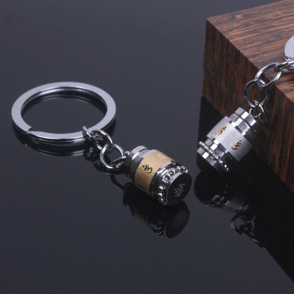 6 True Word Mantra Prayer Wheel Keychain