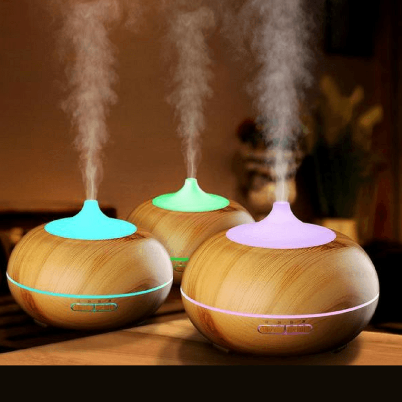 Wood Grain Essential Oil Diffuser and Humidifier