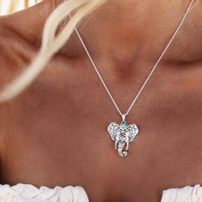 Turquoise Elephant  Necklace