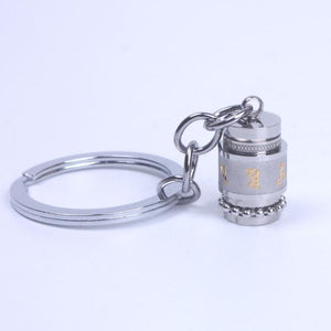 6 True Word Mantra Prayer Wheel Keychain