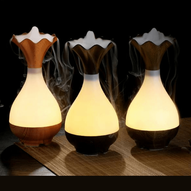Wood Vase Aromatherapy Essential Oil Diffuser and Humidifier